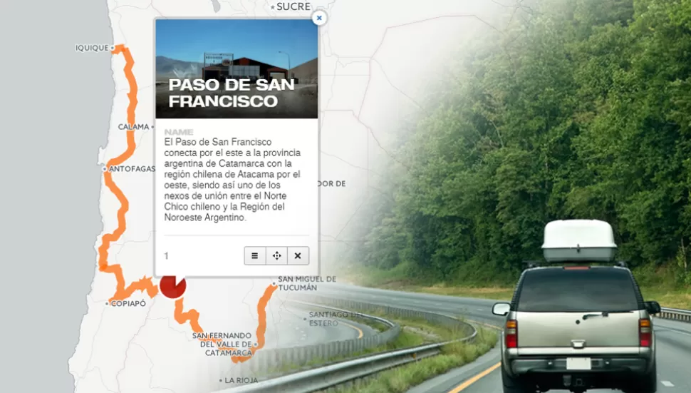 Mapa interactivo: así están los caminos para llegar desde Tucumán a Chile
