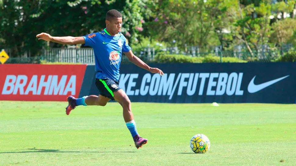 David Neres, uno de los atacantes de la selección canarinha.
FOTO TOMADA DE TWITTER  Confederação Brasileira de Futebol
