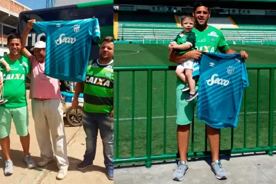 Un hincha de Atlético vive de cerca el día más emocionante para el Chapecoense