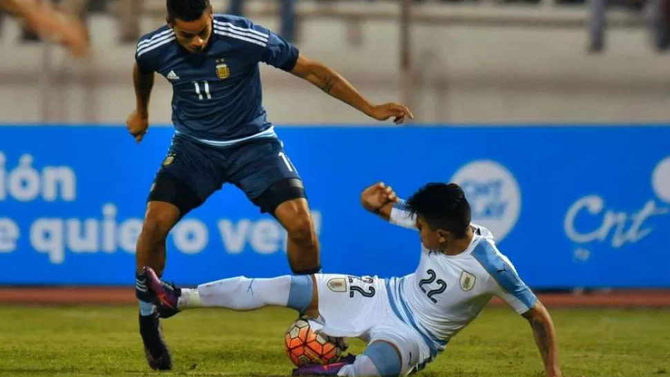 Intenso partido: Argentina y Uruguay igualaron