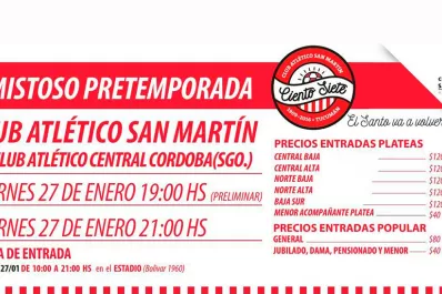 San Martín anunció la venta de entradas para el amistoso en La Ciudadela