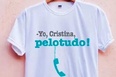 La remera con la frase de Cristina ya se vende en Internet
