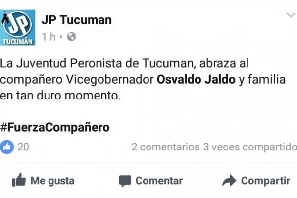 Murió el hermano del vicegobernador Osvaldo Jaldo