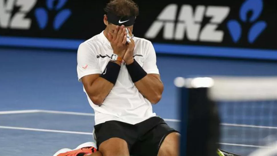 NO LO PUEDE CREER. Nadal ganó y se metió en las semifinales de Australia. REUTERS