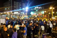 Video: así fue el banderazo de los hinchas de Atlético en la plaza Foch
