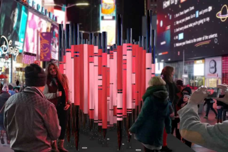 Una intervención arquitectónica en Nueva York por el día de San Valentín