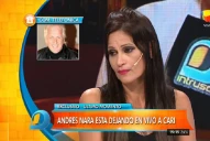 Andrés Nara dejó a su novia durante un programa en vivo