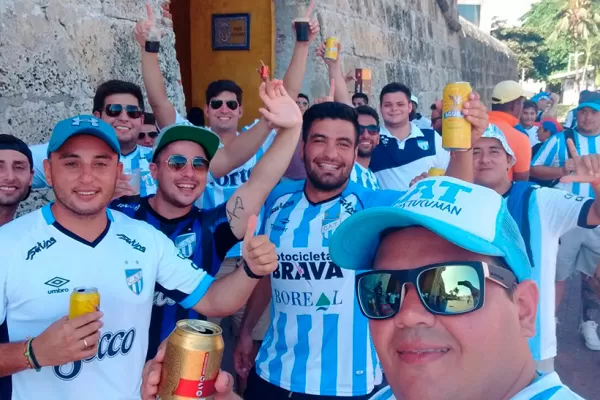 La Ciudad Amurallada se vistió con los colores de Atlético