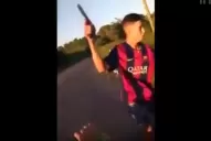 Filmó a dos motochorros cuando asaltaban a su amigo