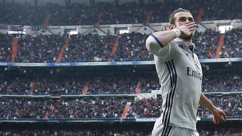 VOLVIÓ CON TODO. Gareth Bale pisó de nuevo el Bernabéu para convertir ante Espanyol. REUTERS