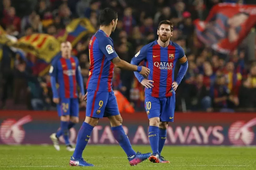 ¿QUÉ LE PASA? Messi hizo dos goles el domingo, pero no festejó el segundo. reuters