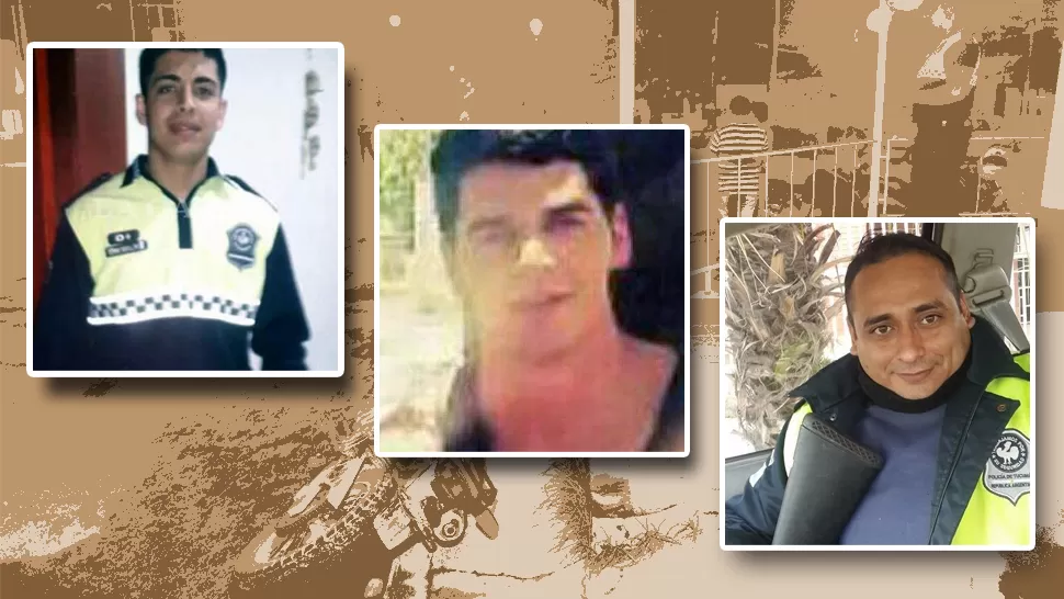 ASESINADOS. Meyer, Abregú y Aragón, los policías muertos por motochorros. 