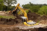 La ruta 38 sigue cortada: la máquina con la que la arreglaban se cayó a un arroyo