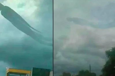 Revelaron el misterio de la imagen humana que apareció en el cielo de Zambia