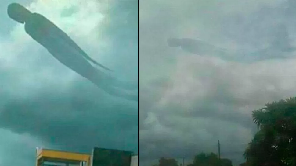 Revelaron el misterio de la imagen humana que apareció en el cielo de Zambia