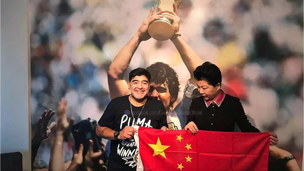 Maradona aceptó la oferta y será el nuevo embajador de la Superliga China
