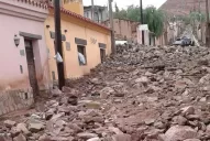 Otro alud de piedra y barro en Jujuy: esta vez cubrió calles y casas de Tilcara