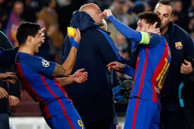 Messi, Suárez y un limón de la suerte