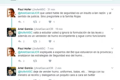 Paul Hofer y Ariel García intercambiaron insultos y golpes bajos en Twitter