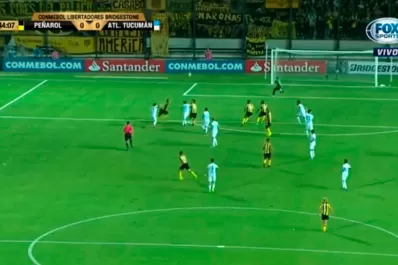 Lucchetti salvó a Atlético en la jugada más peligrosa de Peñarol