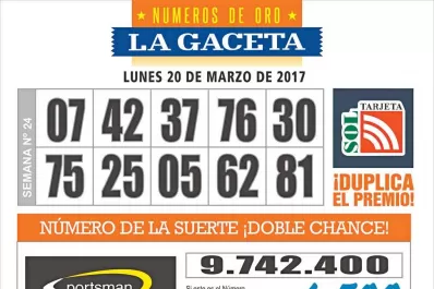 Los Números de Oro de LA GACETA