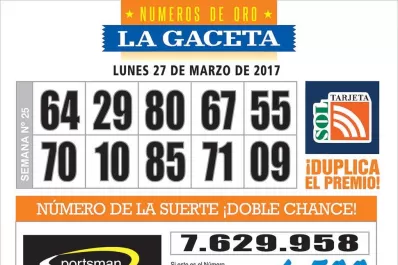 Los Números de Oro de LA GACETA