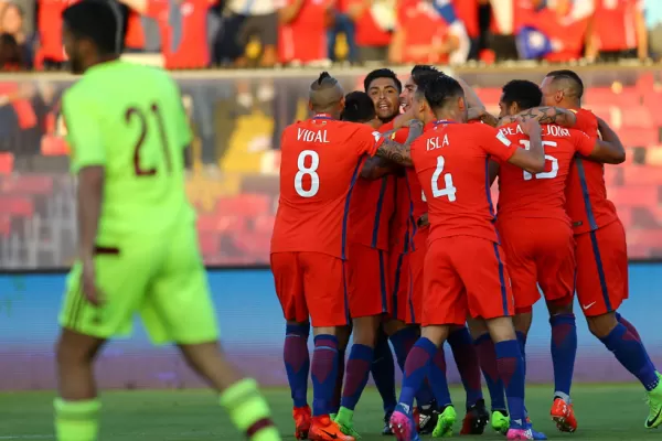 Chile no le tuvo piedad a Venezuela y ganó 3 a 1
