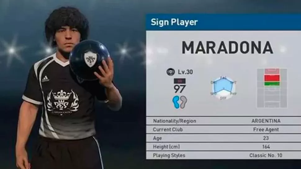 Maradona vs Konami, creador del PES 2017