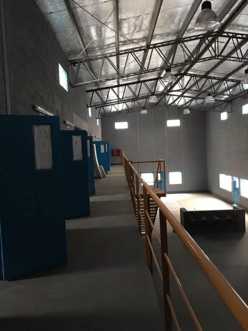 ESPERANDO. Una imagen de lo que será el nuevo pabellón de Villa Urquiza. Cuando esté lista, la edificación tendrá capacidad para unos 200 reclusos.  