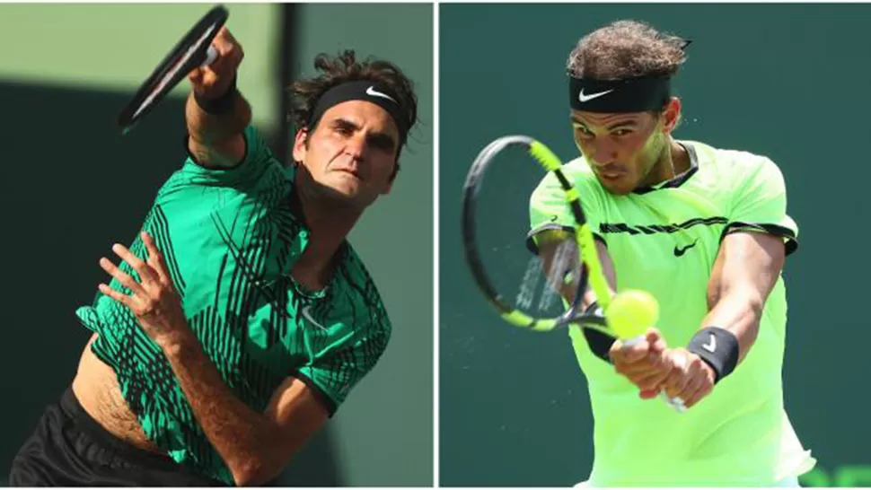 Federer protagoniza uno de sus clásicos enfrentamientos con Rafael Nadal. FOTO TOMADA DE TYCSPORTS.COM
