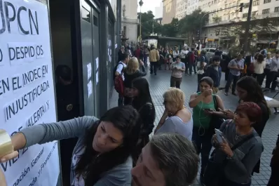 Protesta en el Indec por el despido de 80 empleados
