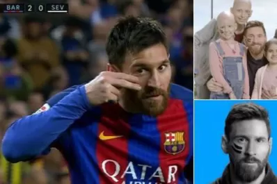 Messi les dedicó un gol a los niños que luchan contra el cáncer
