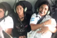 Inundaciones: dos mujeres fueron auxiliadas por un helicóptero de Gendarmería