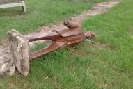 Derribaron una estatua de Néstor Kirchner en Córdoba