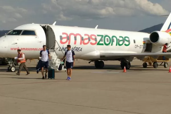 Atlético ya está en Bolivia, a la espera del duelo con Jorge Wilstermann