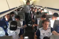 Ahora sí, los jugadores de Atlético tuvieron un vuelo tranquilo