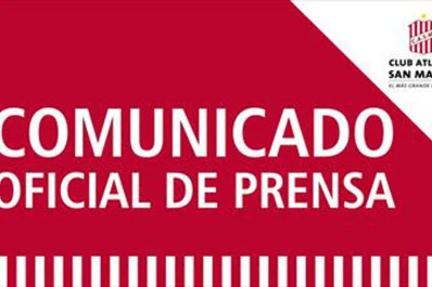 San Martín emitió un comunicado sobre la falta de conducta del plantel tras la derrota con Chacarita