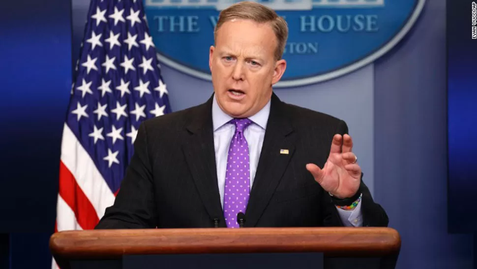 Sean Spicer, vocero de la Casa Blanca. FOTO TOMADA DE CNN.COM
