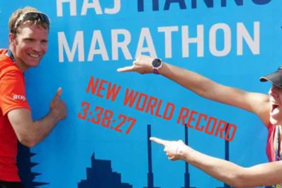 Markus Juerguens, el alemán que corre maratones de espaldas