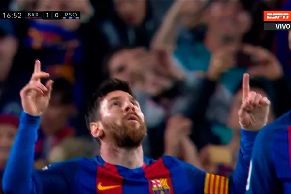 Con dos tantos de Messi, Barcelona superó a la Real Sociedad