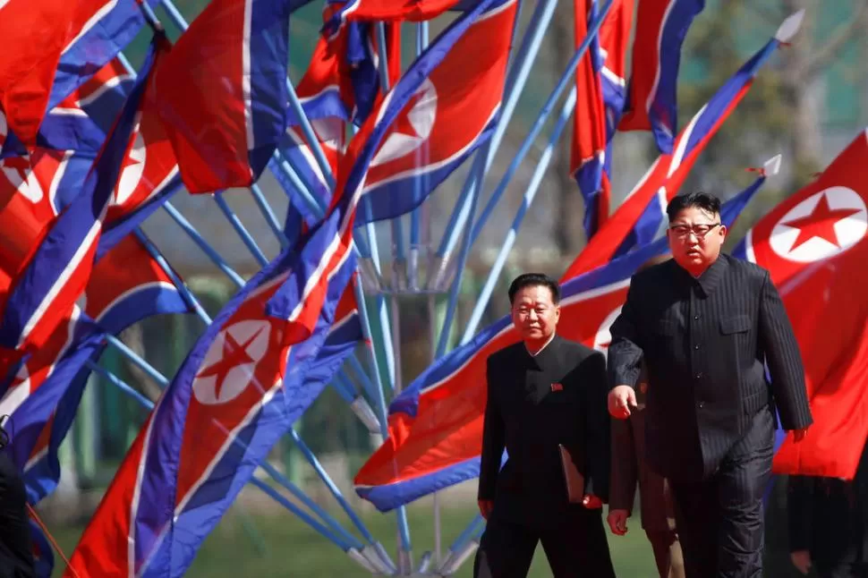 PREPARATIVOS. Kim -jong-un encabezará hoy los actos por el 105 aniversario del nacimiento del fundador del régimen que gobierna Corea del Norte. reuters