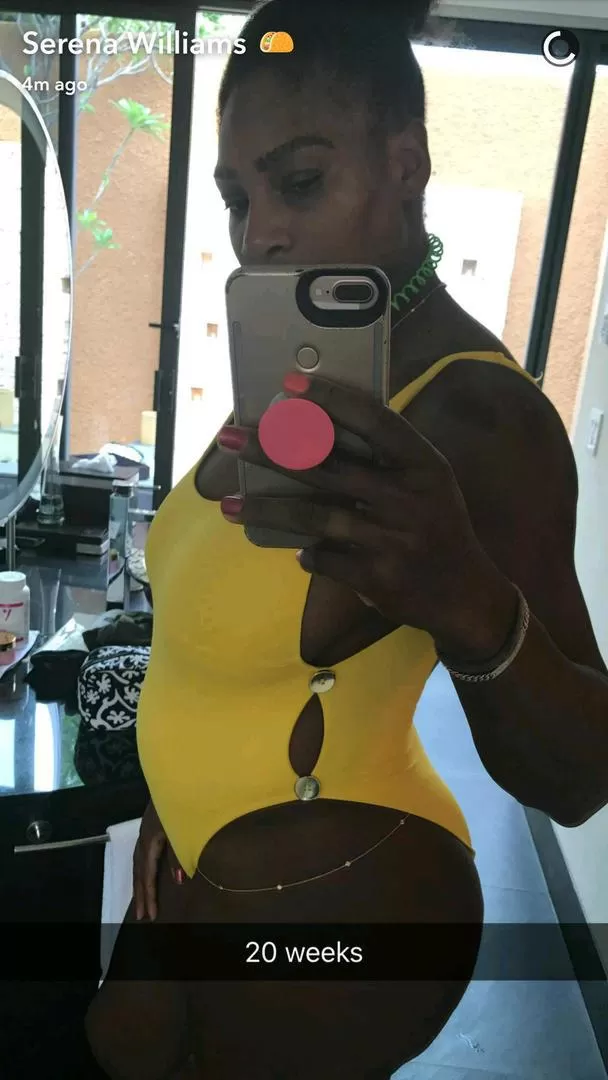 LA FOTO. La tenista estadounidense publicó esta imagen en su cuenta de Snapchat. snaptchat
