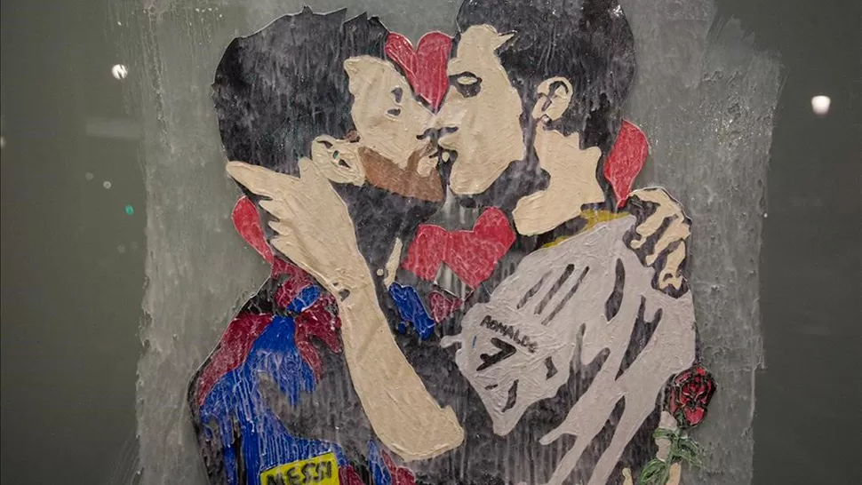 Messi y Cristiano Ronaldo, a los besos en la previa al clásico español