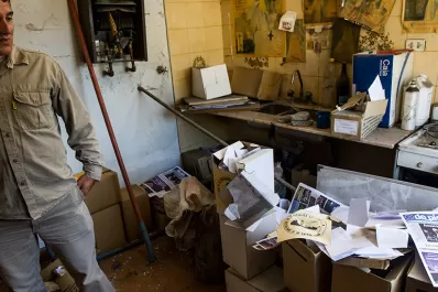 Tras 22 años, cambian las autoridades de Uocra: las fotos de cómo dejaron la sede