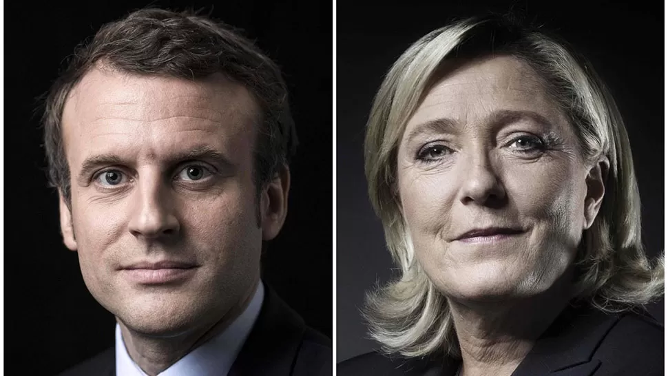 El centrista Emmanuel Macron y la ultraderechista Marine Le Pen. FOTO TOMADA DE ELPAIS.COM