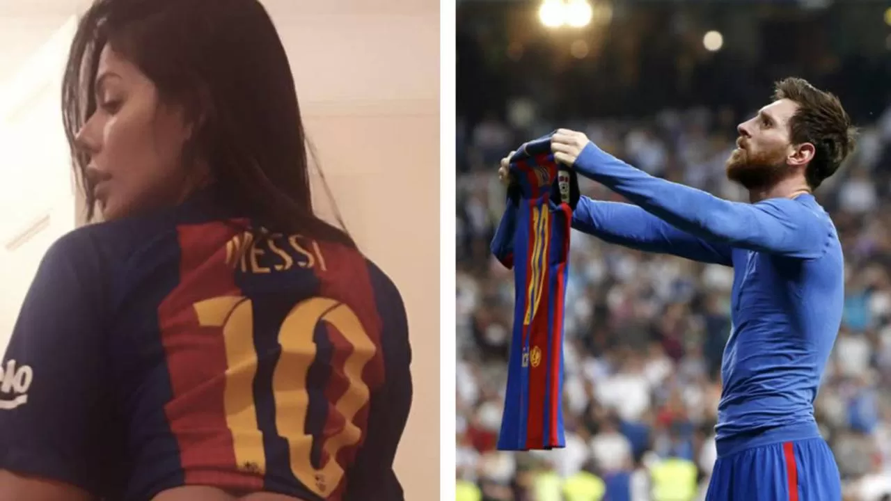 Miss Bumbum felicitó a Messi por sus 500 goles de una manera muy sensual