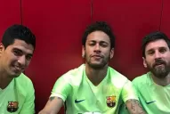 Neymar imitó el festejo de Messi