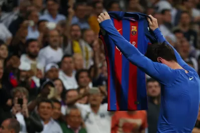 Enterate por qué Messi mostró su camiseta en el festejo ante un Bernabéu en silencio