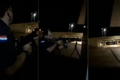 Video: así fue el cinematográfico enfrentamiento de los delincuentes con la Policía en Paraguay