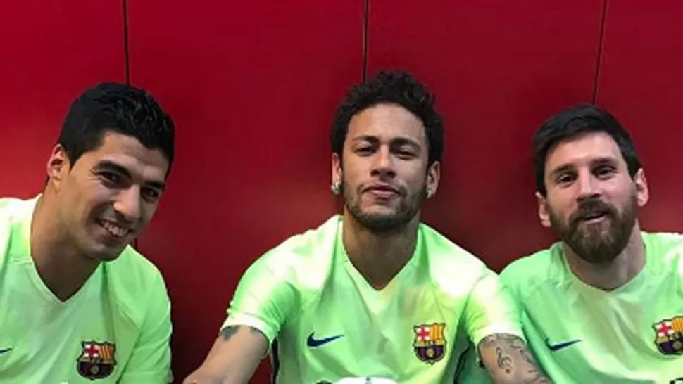 Neymar imitó el festejo de Messi